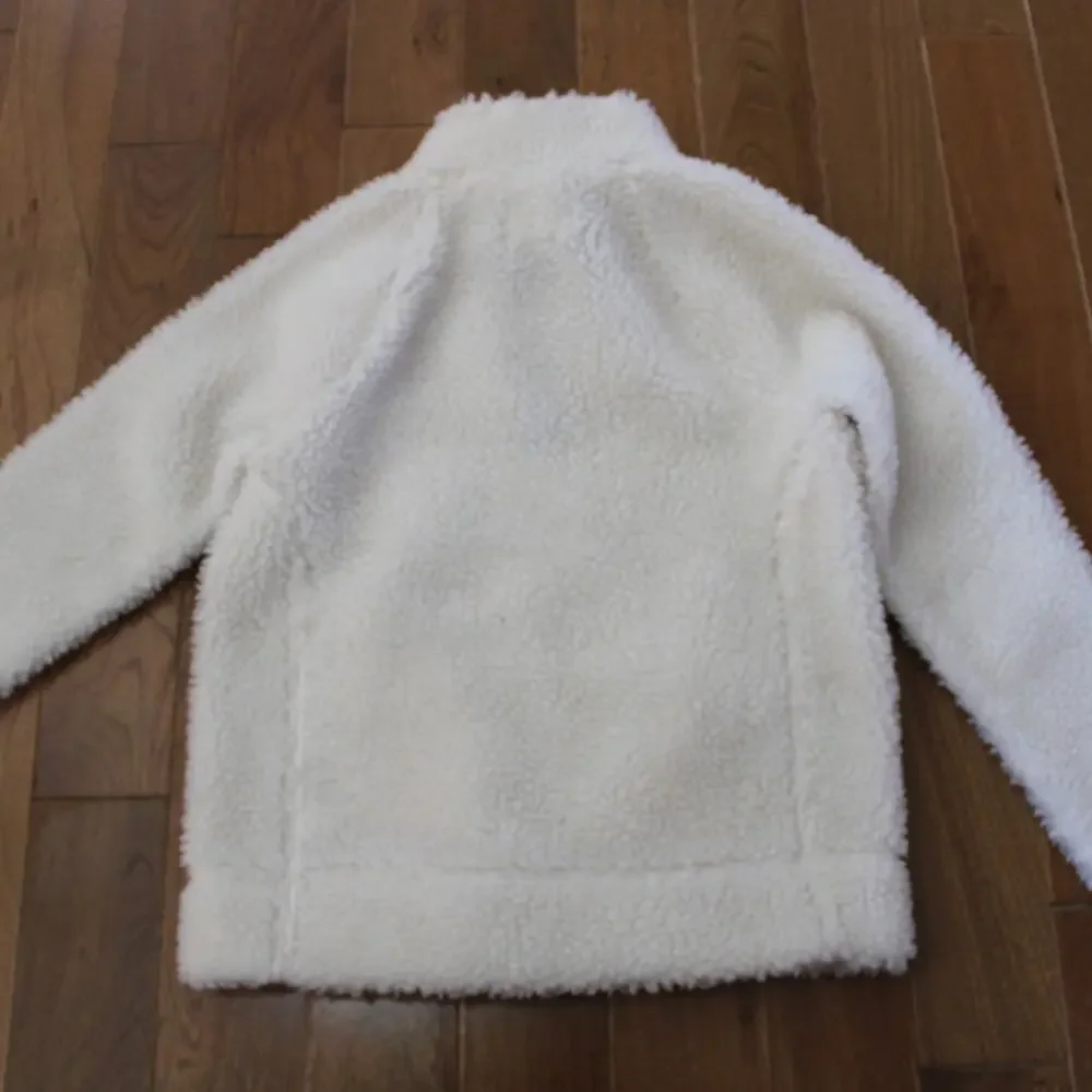 Boys Crewcuts Long Sleeve Off White Sherpa Quarter Zip Sweater‎ Size 8